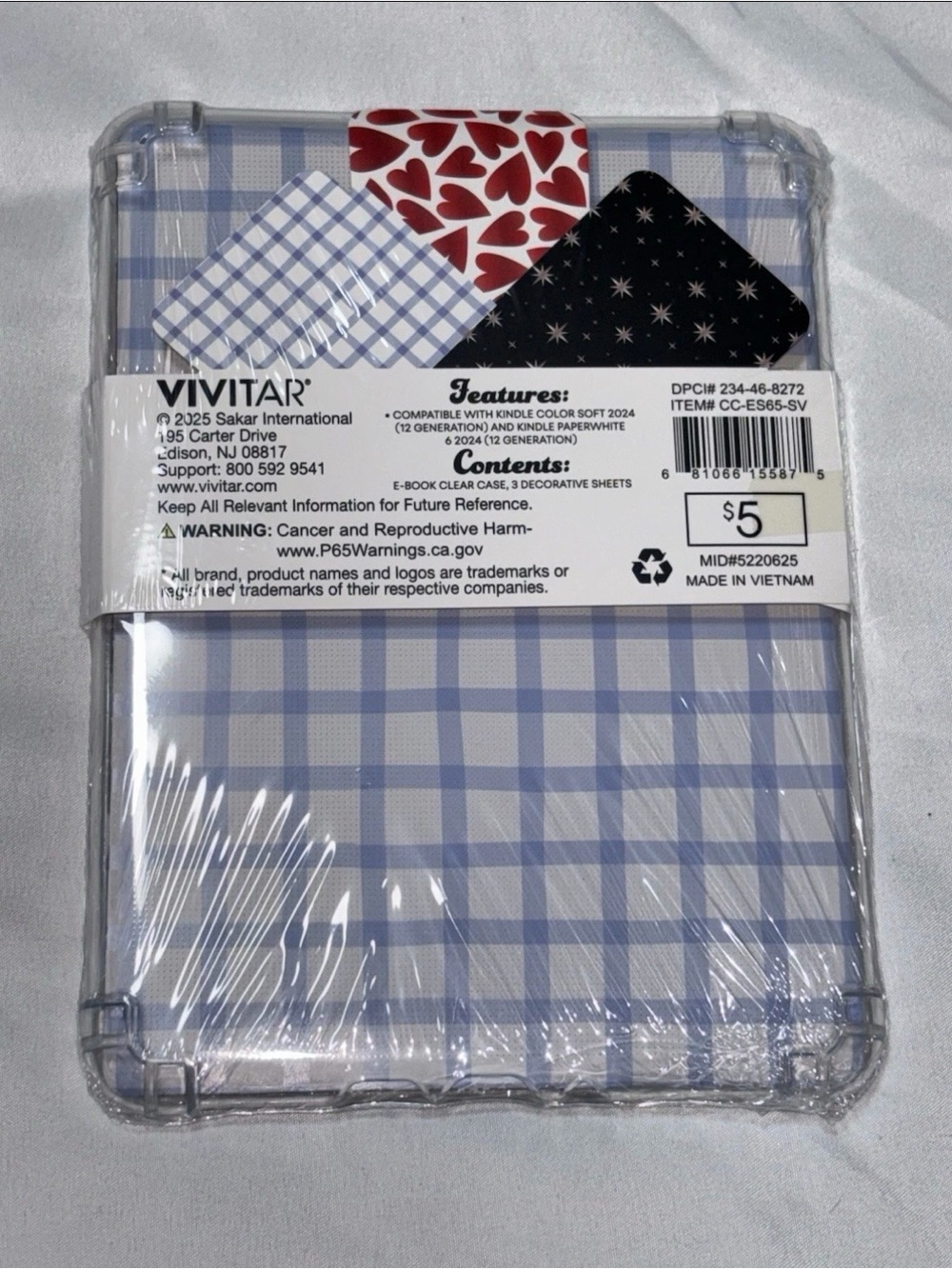 Kindle Colorsoft + Paperwhite Clear Case